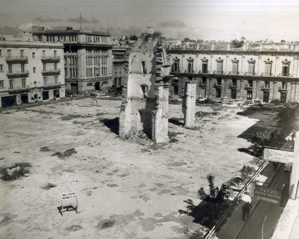 Estas escasas ruinas fueron las únicas sobrevivientes de la iglesia y el convento de Santo Domingo en La Habana.